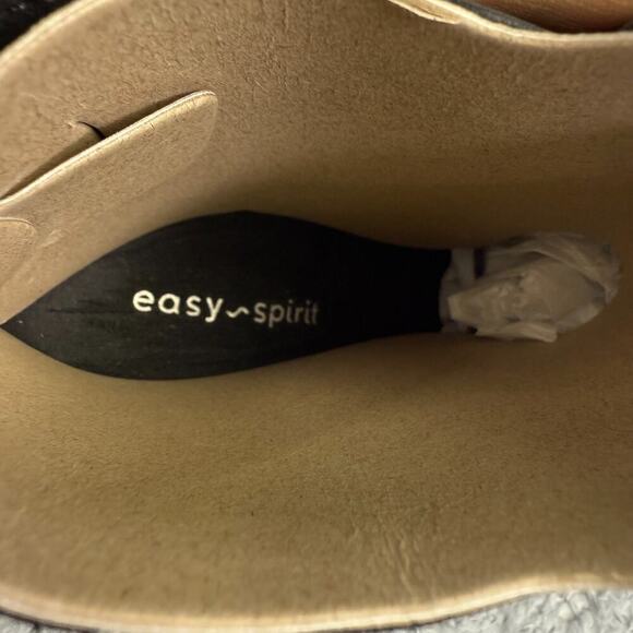 Easy Spirit Caelan Zipper Faux Leather Booties Black Ankle Boots Women's 6.5 M - Picture 9 of 11